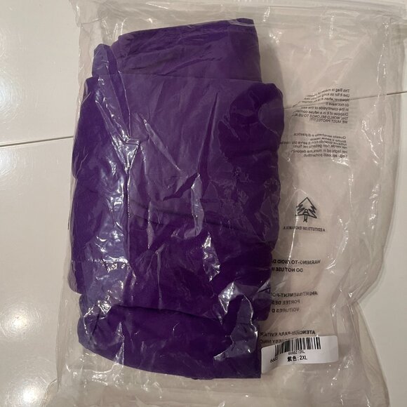 Purple Tiered Short Sleeve Midi‎ Dress (Size Unknown) (2XL) (NEW) - Picture 16 of 16